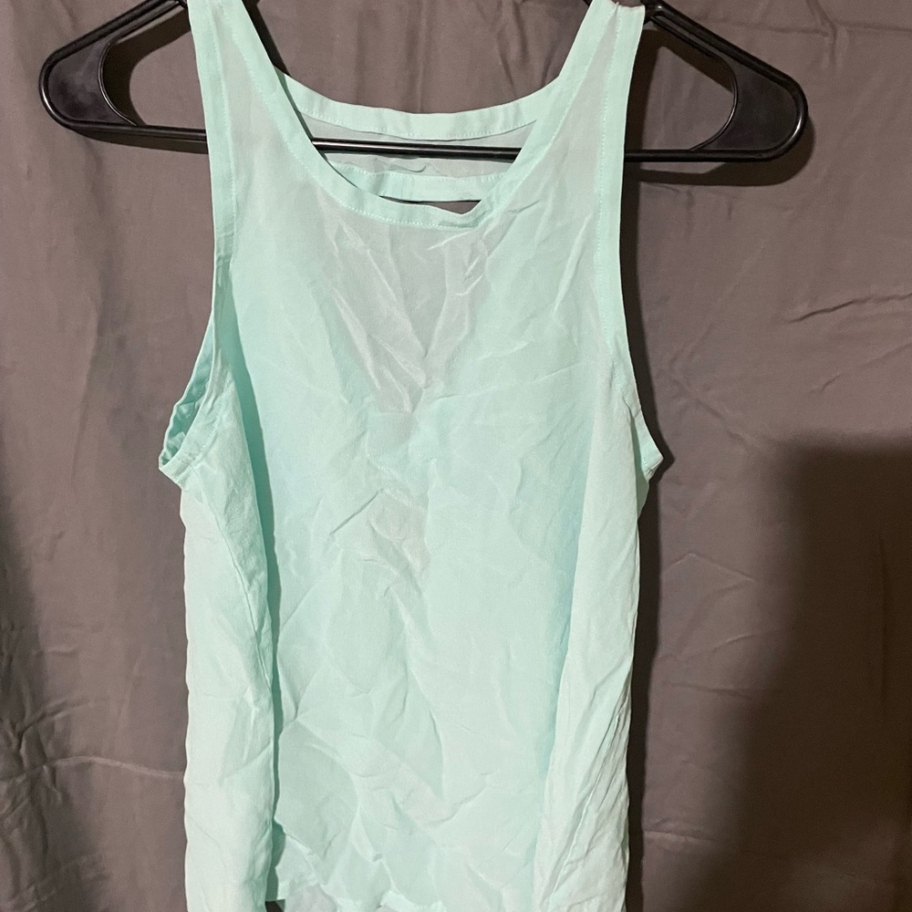 Mint Green Sleeveless Tank Top